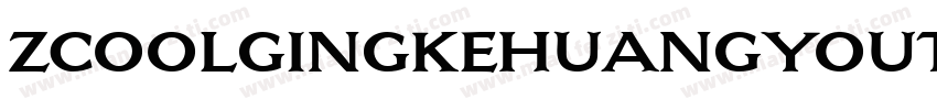zcoolgingkehuangyouti Reqular字体转换